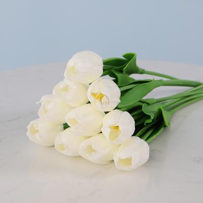 China Wholesale MHJ62 Realistic PU Tulips Wedding Artificial Touch Flowers Decoration Real for sale