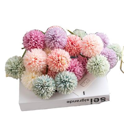 China MHJ69 Realistic Wedding Ball Artificial African Chrysanthemum Ping Pong Chrysanthemum Artificial Flowers for sale