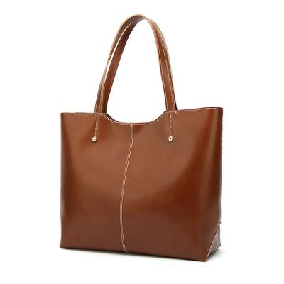 China Vintage Branded Custom Made Fashionable High Quality Waterproof Red Leather Tote Bags for sale