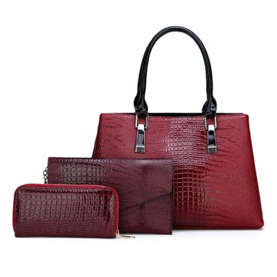 China Handbag sets 3 pieces women bags 2021 ladies fashion handbag woman bags luxury handbags and purses for sale