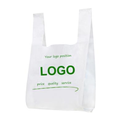 China Disposable Wholesale Logo Printing Custom Biodegradable Plastic Packaging Bags for sale