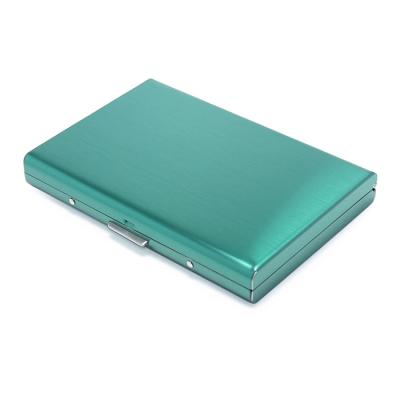 China Wholesale custom high quality men women aluminum business leather card holder for sale