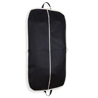 China Custom 100G Standard Size Zippered Nonwoven Garment Bag For Wedding Dress for sale