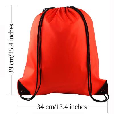 China Custom Waterproof Drawstring Gym Backpack Premium Pull String Bag With Logo Drawstring Design Plain Bag Beach Bag, Easy To Carry for sale