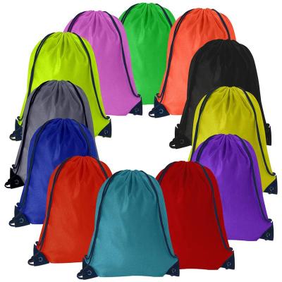 China Large Drawstring Pocket Bag Quality Waterproof Custom Nylon Thoughtful Backpack for sale