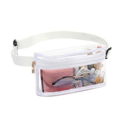 China Transparent PVC Waterproof Women Waist Bags Cross - Body Chest Bags Sports Casual Yoga Climbing Fanny Packs Ladies Wallet Shoulder Bags for sale