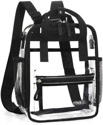 China Waterproof Transparent Mini Backpack, Small Clear Backpack, Stadium Approved For Women for sale