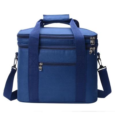 China Waterproof 2023 New Quality Double Decker Cooler Bag Thickening Aluminum Foil Insulated Food For Picnic Bag for sale