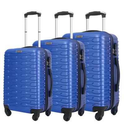 China Lightweight Durable Wholesale Cabin Luggage ABS Wheeled Hard Suitcase Set Carry On Luggage Valise for sale