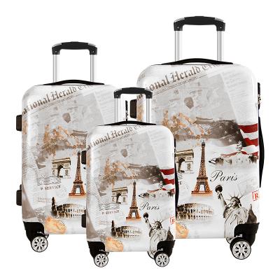 China Lightweight Durable Abs+pc Luggage Trolley Handbags Travel Trolley Moving Suitcase for sale