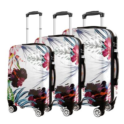 China Lightweight Durable Wholesale Hard Shell Suitcase Hardside Traveling Waterproof Carry On Trolley Case Luggage Sets for sale