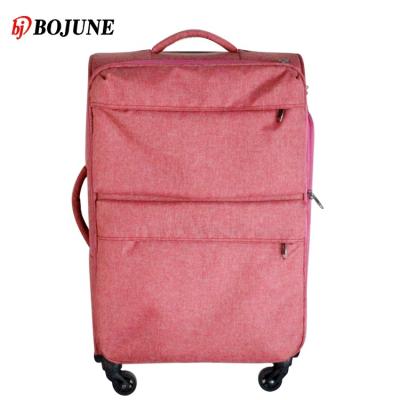 China Lightweight Durable Custom Wholesale Vintage Cloth Set Luggage Trolley Multi Function Carry-on Luggage for sale