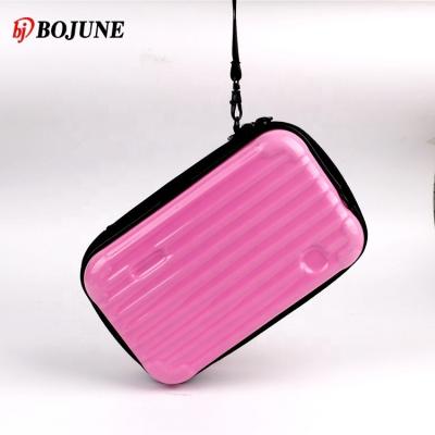 China Lightweight Durable High Quality Women Waterproof ABS Hard Cosmetic Bag Brush Storage Bag Travel ABS Cross - Body Bag for sale