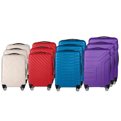 China Lightweight Durable ABS Luggage Bag Set Semi Finished Semi Finished Luggage Case Trolley Luggage 12 Pieces for sale