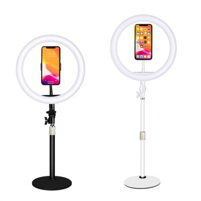 China PORTABLE ringlight with cell phone holder photo light with phone holder led light phone holder for sale