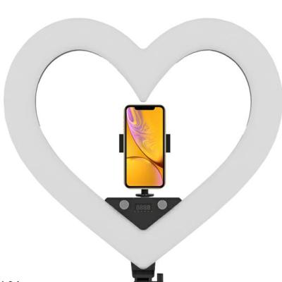 China Photogrphy 18inch Unique Design Colorful Heart-Shaped Cell Phone Live Video Ring Light for sale