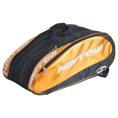 China custom 2 zipper compartments tennis racket bat ball bag for 8 packs for sale