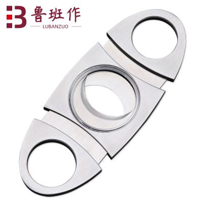 China 32mm Diameter Modern Stainless Steel Metal Custom Cigar Cutter for sale