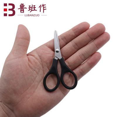 China Black Stainless Plastic Embroidery Handle School Office Cloth Yarn Cutter Kids Students Students Mini Scissors for sale