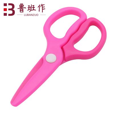 China Mini Safety Kids Office Universal Small Plastic Cutting Crafting Scissors for sale