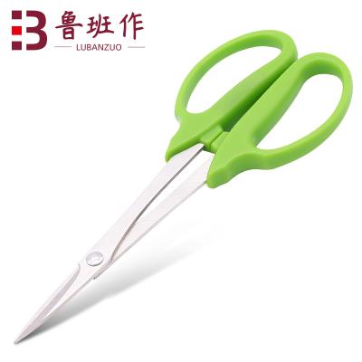 China Wholesale Hot Green 21cm Long Handle Hand Held Shears Flower Trimming Tools Garden Pruning Bonsai Scissors for sale