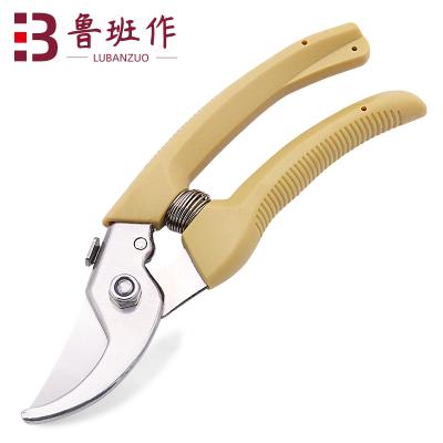 China Stainless Steel Anti-skid Pruning Flower Bonsai Handle Branches Professional Cut Gardening Scissors for sale