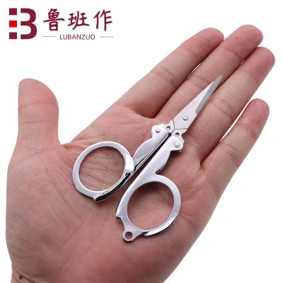 China Portable Travel Portable Fishing Line Fishing Cutting All Stainless Steel Safety Folding Scissors for sale