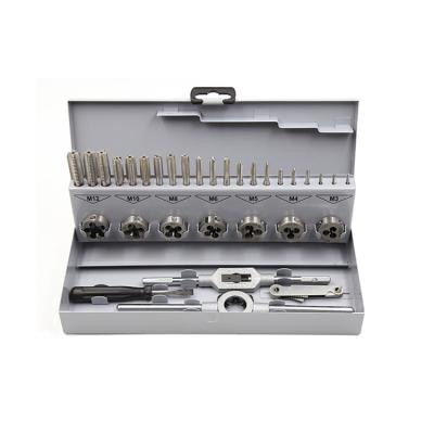 China Internal and External Thread Cutting 32pcs DIN352 HSS Hand Tap and Die Set for sale