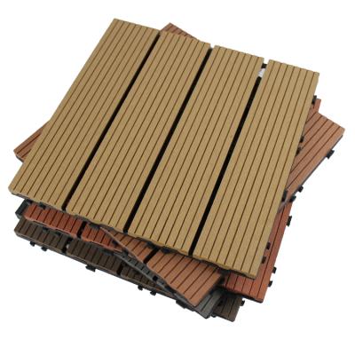 China Waterproof Outdoor WPC Interlocking DIY Deck Flooring for sale