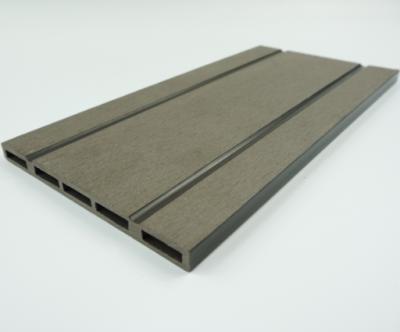 China Wood plastic fiber+HDPE+chemical additives 146*12mm wood plastic composite wall panel panel wpc wall cladding for sale