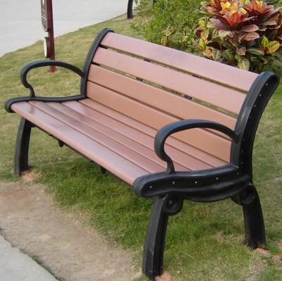 China waterproof wood plastic composite garden chair wpc bench anti-nv +10% 60% wood plastic fiber+30% additives for sale