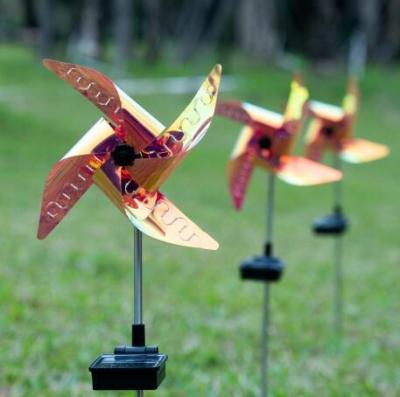 China Waterproof Outdoor Multicolor Solar Garden Path Street Backyard Decoration Windmill Light Windmill Lawn Park Yard Garden RGB LED Sunlight for sale