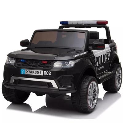 China Black Ride On Baby Electric Police SUV Car With Remote Control Toy for Big Children for sale