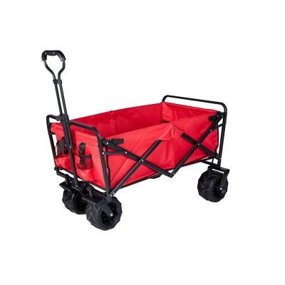 China Convenient 200lb Load Bearing Collapsible Folding Wagon Cart for Outdoor Camping for sale