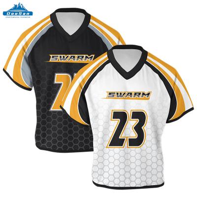 China Breathable Sublimated Wholesale Custom Design Cheap College Lacrosse Jersey for sale