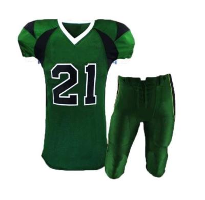 China Factory Customs Training Antibacterial Tank Tops Factory OEM Logo Item Sublimated Unisex American Football Uniform for sale