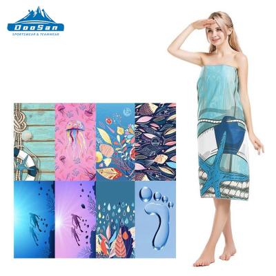 China 2022 Beach Customize Polyester Luxury Extra Large Sublimated Lightweight Beach Towel for sale