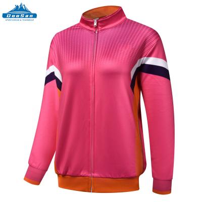 China Wholesale Breathable Over Digital Print Custom Your Own Logo Windbreaker Zipper Jackets For Women for sale