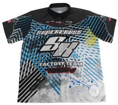 China High Quality OEM Breathable Apparel Motorcycle Sublimation Racing Polo Shirt for sale