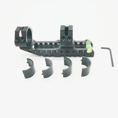 China Aluminum Alloy 30mm/25.4mm Double Ring Cantilever Scope Mount with Spirit Level for sale