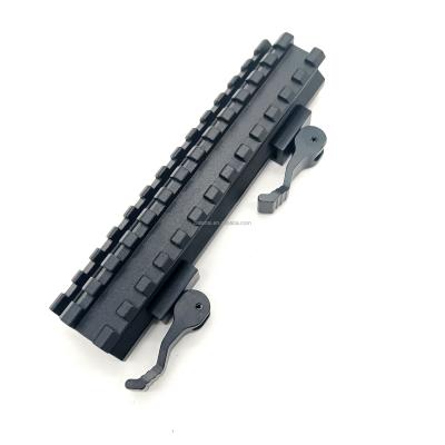 China Aluminum Alloy Quick Release Picatinny Rail Weaver Extend Weaver Scope Mount 20 To 20 45 Degree Side 20mm Rail for sale