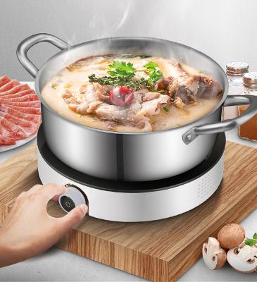 China White Modern Hot Selling Round Induction Cooker Household Portable Commercial Induction Cooker for sale