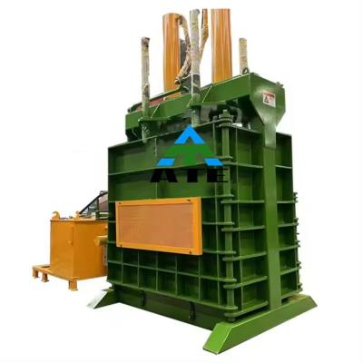 China Bale Density customer 650 KG Second Hand Clothes Cotton Box Plastic Baling Press Machine for sale