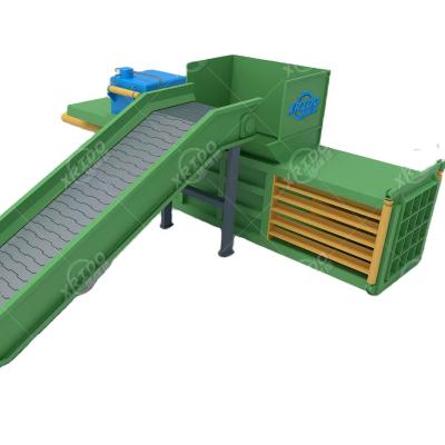 China Waste Recovery Baler Horizontal Press Machine for Plastic Metal and Paper Bag Baling for sale