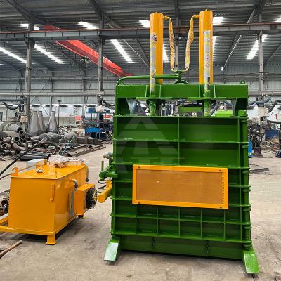 China Plastic Steel Belt Vertical Hydraulic Baler The Perfect Solution for Car Tire Baling for sale