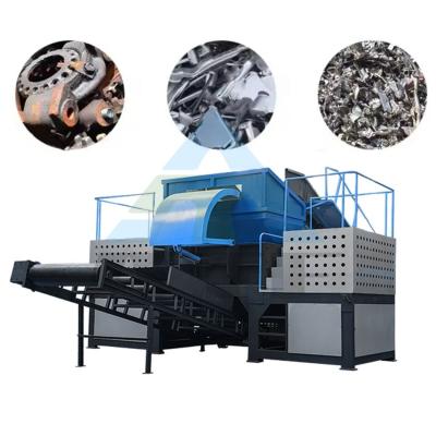 China Aluminium kan Twin Shaft Scrap Metal Shredders Crusher Machine met Plastic Shredder Te koop