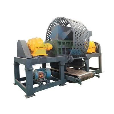 China Used Tire Double Shaft Shredder Waste Tire Recycling Machines Tire Shredder Machine 2200 kg for sale