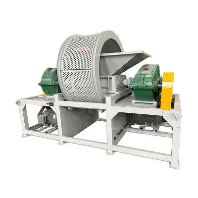 China 5000 kg Motor Wood Pallet Double Shaft Shredder Tire Machine Plastic Lumps Shredder Machine for sale