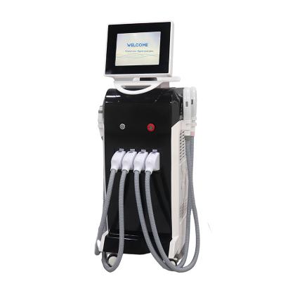 China ND Yag Pico Laser Hair Removal Customized IPL RF Permanent Blood Vessel Removal 4 Handle OPT Laser Skin Rejuvenating ND Yag Tattoo Machine for sale