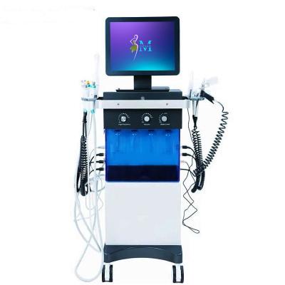 China Wrinkle Hydra Machine 12+3 Diamond Peeling Hydro Water Jet Aqua Facial Hydra Dermabrasion Remover Machine for sale